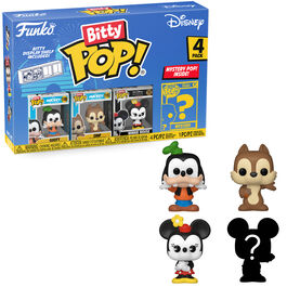 Funko Bitty Pop! Mickey y sus Amigos - Goofy, Chip, Minnie y ¿?