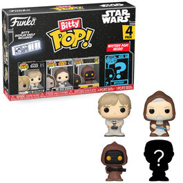 Funko Bitty Pop! Star Wars - Luke, Obi-Wan, Jawa y ¿?