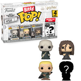 Funko Bitty Pop! Harry Potter - Lord Voldemort, Draco Malfoy, Bellatrix Lestrange y ¿?
