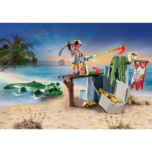 PLAYMOBIL - PIRATA CON CAIMÁN