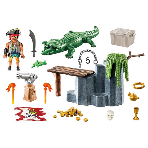 PLAYMOBIL - PIRATA CON CAIMÁN
