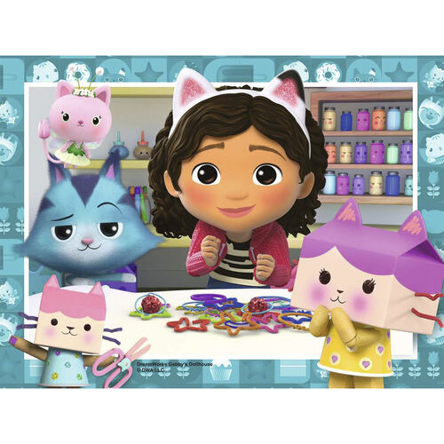 RAVENSBURGER 4 PUZLES PROGRESIVOS DE LA CASA DE MUÑECAS DE GABBY 12/16/20/24 PIEZAS