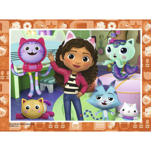 RAVENSBURGER 4 PUZLES PROGRESIVOS DE LA CASA DE MUÑECAS DE GABBY 12/16/20/24 PIEZAS