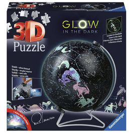 RAVENSBURGER PUZLE 3D GLOBO TERRÁQUEO DE ESTRELLAS QUE BRILLA 180 PIEZAS