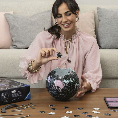 RAVENSBURGER PUZLE 3D GLOBO TERRÁQUEO DE ESTRELLAS QUE BRILLA 180 PIEZAS