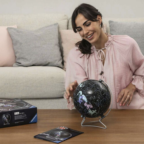 RAVENSBURGER PUZLE 3D GLOBO TERRÁQUEO DE ESTRELLAS QUE BRILLA 180 PIEZAS