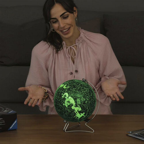 RAVENSBURGER PUZLE 3D GLOBO TERRÁQUEO DE ESTRELLAS QUE BRILLA 180 PIEZAS