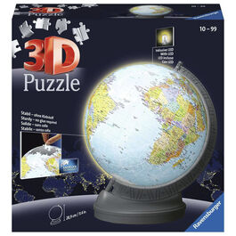 RAVENSBURGER PUZLE 3D GLOBO TERRÁQUEO CON LUZ 540 PIEZAS