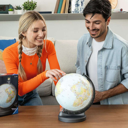 RAVENSBURGER PUZLE 3D GLOBO TERRÁQUEO CON LUZ 540 PIEZAS