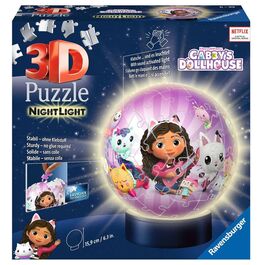RAVENSBURGER PUZLE 3D LÁMPARA DE NOCHE DE LA CASA DE MUÑECAS DE GABBY 72 PIEZAS