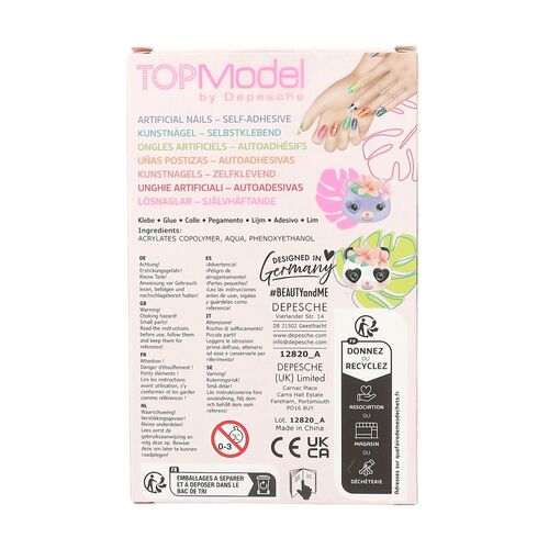 TOP MODEL UÑAS ARTIFICIALES PUNTIAGUDAS ANIMALES BEAUTY AND ME