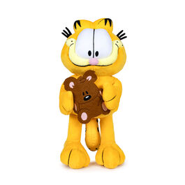 PELUCHE GARFIELD - GARFIELD CON OSITO DE PELUCHE 30 CM