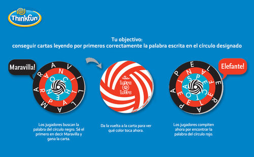 ThinkFun Juego de Cartas - Letra a Letra