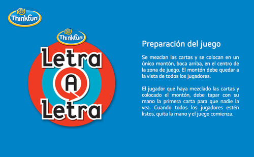 ThinkFun Juego de Cartas - Letra a Letra