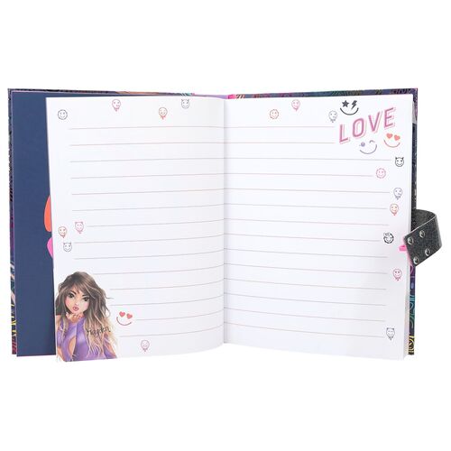 TOP MODEL - DIARIO CON CÓDIGO SECRETO NIGHT LIGHT