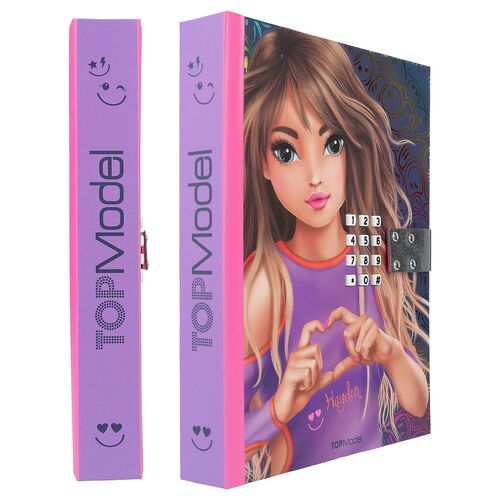 TOP MODEL - DIARIO CON CÓDIGO SECRETO NIGHT LIGHT