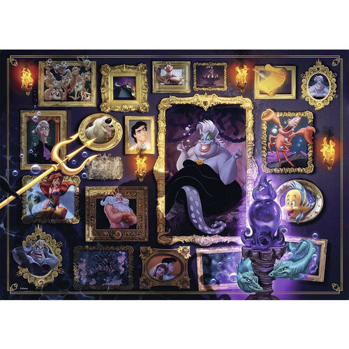 RAVENSBURGER PUZLE VILLANOS DE DISNEY - ÚRSULA 1000 PIEZAS