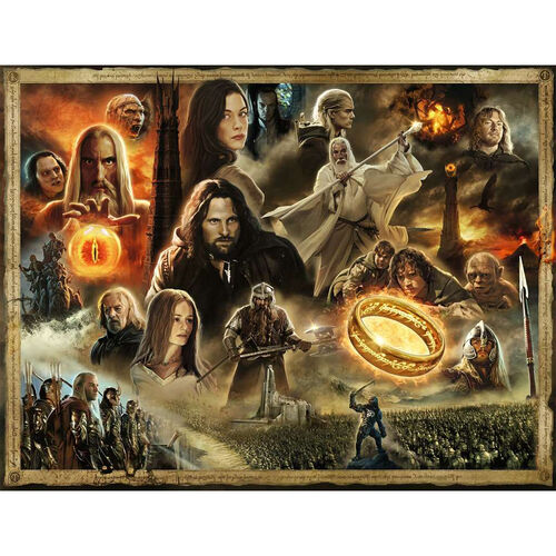 RAVENSBURGER PUZLE EL SEÑOR DE LOS ANILLOS: LAS DOS TORRES 2000 PIEZAS