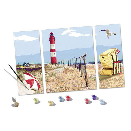 RAVENSBURGER CREART KIT PINTURA TRÍPTICO DE PLAYA DEL NORTE