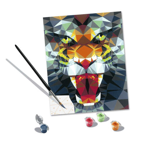 RAVENSBURGER CREART KIT PINTURA TIGRE DE POLÍGONOS