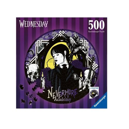 RAVENSBURGER PUZLE + PÓSTER MIÉRCOLES 500 PIEZAS