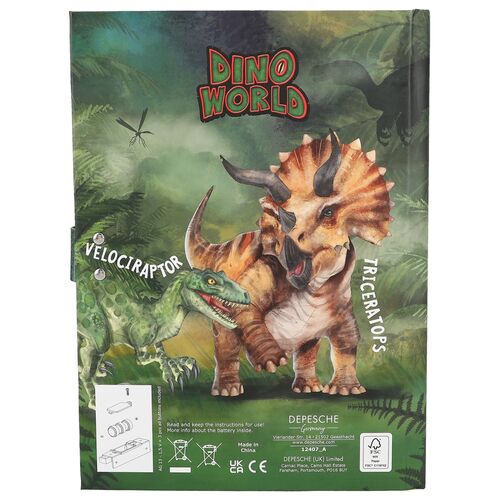 DINO WORLD - DIARIO CON CÓDIGO Y SONIDO