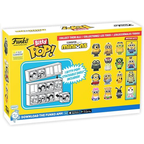 FUNKO BITTY POP! MINIONS - TOURIST JERRY, TOURIST DAVE, KYLE Y ¿?