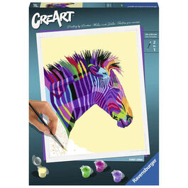 RAVENSBURGER CREART KIT PINTURA CEBRA FUNKY