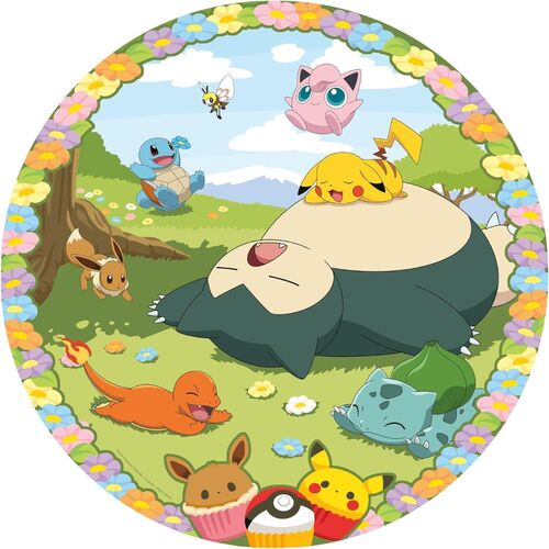 RAVENSBURGER PUZLE CIRCULAR POKEMON EN PRIMAVERA 500 PIEZAS + PÓSTER