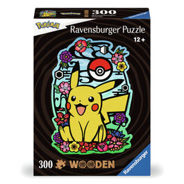 RAVENSBURGER PUZLE DE MADERA DE POKEMON PIKACHU 300 PIEZAS
