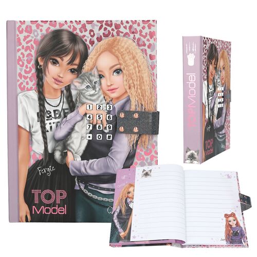 Top model - Diario con Código Secreto REBEL KITTY