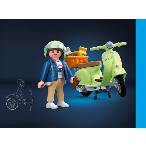 PLAYMOBIL VESPA - 1969 VESPA 150 SPRINT VELOCE, VERDE CLARO