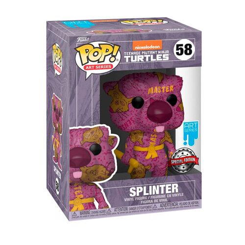 FUNKO POP! LAS TORTUGAS NINJA MUTANTES ADOLESCENTES 2 - SPLINTER ARTÍSTICO + CAJA PROTECTORA
