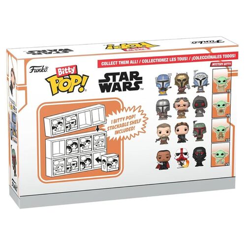 FUNKO BITTY POP! STAR WARS: THE MANDALORIAN ? MANDALORIANO PESADO, LA HERRERA, BO-KATAN KRYZE Y ¿?