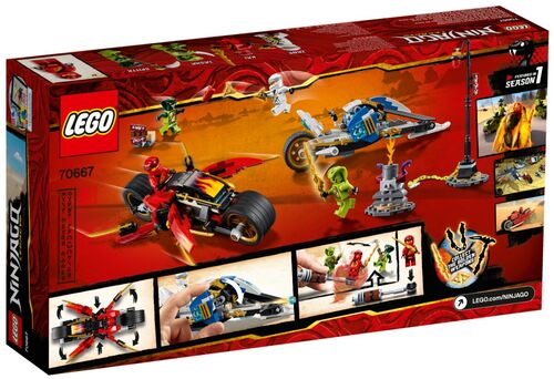 LE70667 Moto Acuchilladora de Kai y Motonieve de Zane LEGO® NINJAGO®