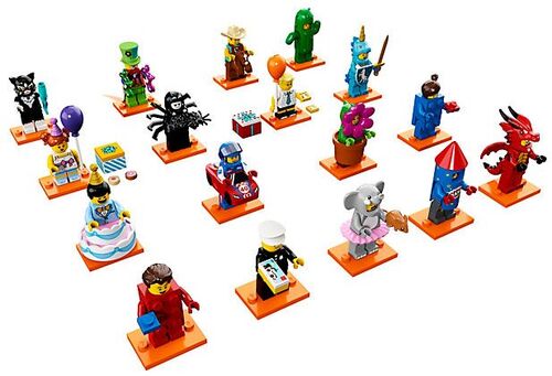 LE71021 Sobres sorpresa 18ª edición Fiesta LEGO® MINIFIGURES® - Serie completa