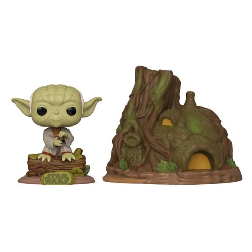 FUNKO POP! TOWN Star Wars - Yoda en Hut