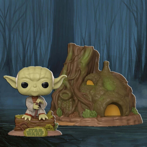 FUNKO POP! TOWN Star Wars - Yoda en Hut