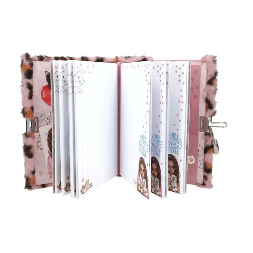 Top Model Diario Rosa con candado COSY CAT