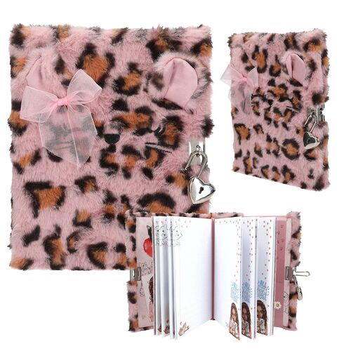 Top Model Diario Rosa con candado COSY CAT