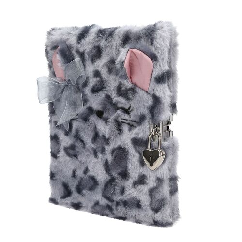 DIARIO CON CANDADO TOP MODEL COSY CAT - GRIS