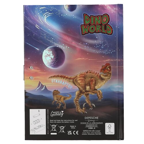 TOP MODEL - DIARIO CON CÓDIGO SECRETO DINO WORLD
