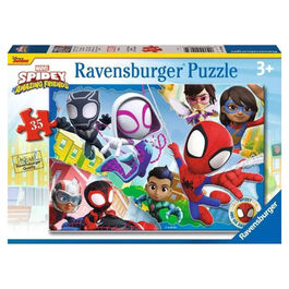 RAVENSBURGER PUZLE DE MARVEL SPIDEY Y SU SUPEREQUIPO 35 PIEZAS