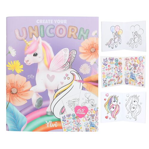 Top Model Ylvi Libro de Colorear Crea tu Unicornio