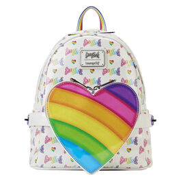 FUNKO LOUNGEFLY LISA FRANK - MOCHILA CON RIÑONERA DE CORAZÓN ARCOÍRIS