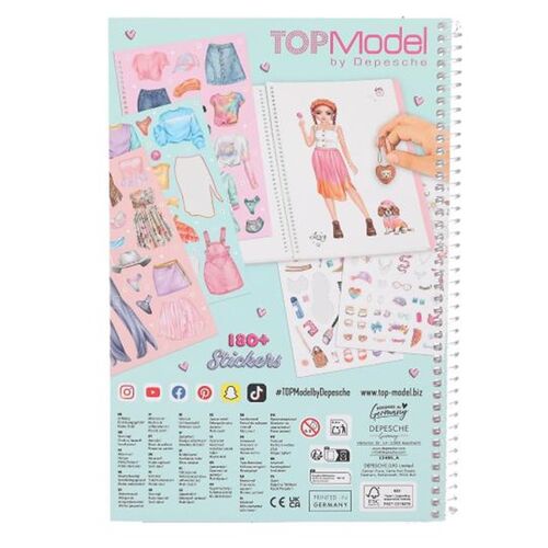 TOP MODEL - CUADERNO DE PEGATINAS GRANDE DRESS ME UP SPRING