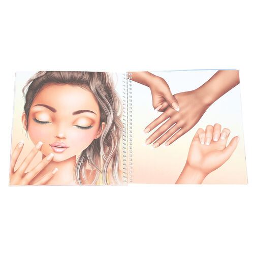 TOP MODEL CUADERNO DE PEGATINAS DRESS ME UP MAQUILLAJE Y UÑAS