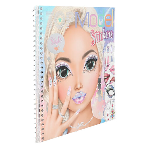 TOP MODEL CUADERNO DE PEGATINAS DRESS ME UP MAQUILLAJE Y UÑAS