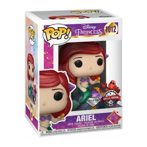 FUNKO POP! LA SIRENITA - ARIEL CON SEBASTIÁN (DIAMOND EXCLUSIVO)