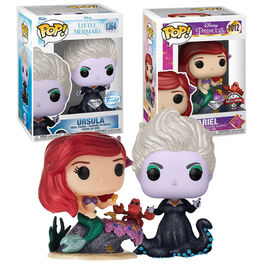 FUNKO POP! LA SIRENITA - PACK GLITTER DE ÚRSULA Y ARIEL